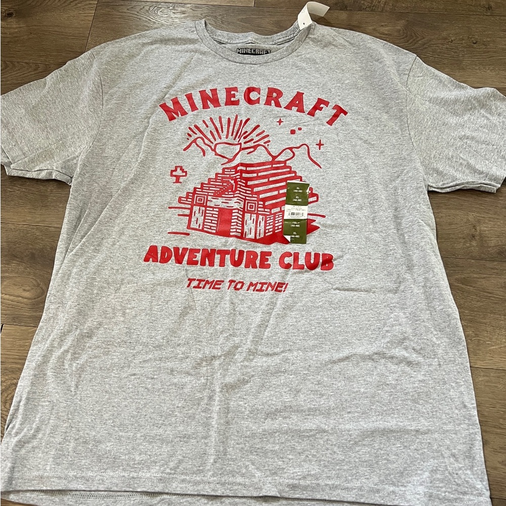 Minecraft Adventure Club Time To Mine T-shirt Size XL New